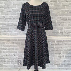 Hell Bunny Vixen Plaid Retro Rockabilly Swing Dress Tartan NEW 3XL Plus Size
